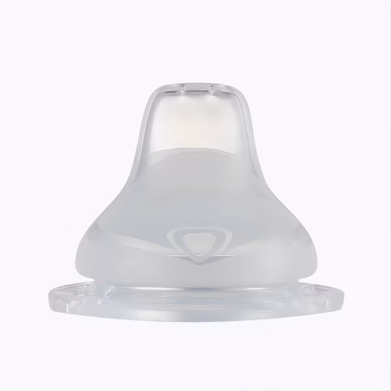 Tetinas anchas del jugo del bebé del silicón del canalón del cuello para la botella de agua